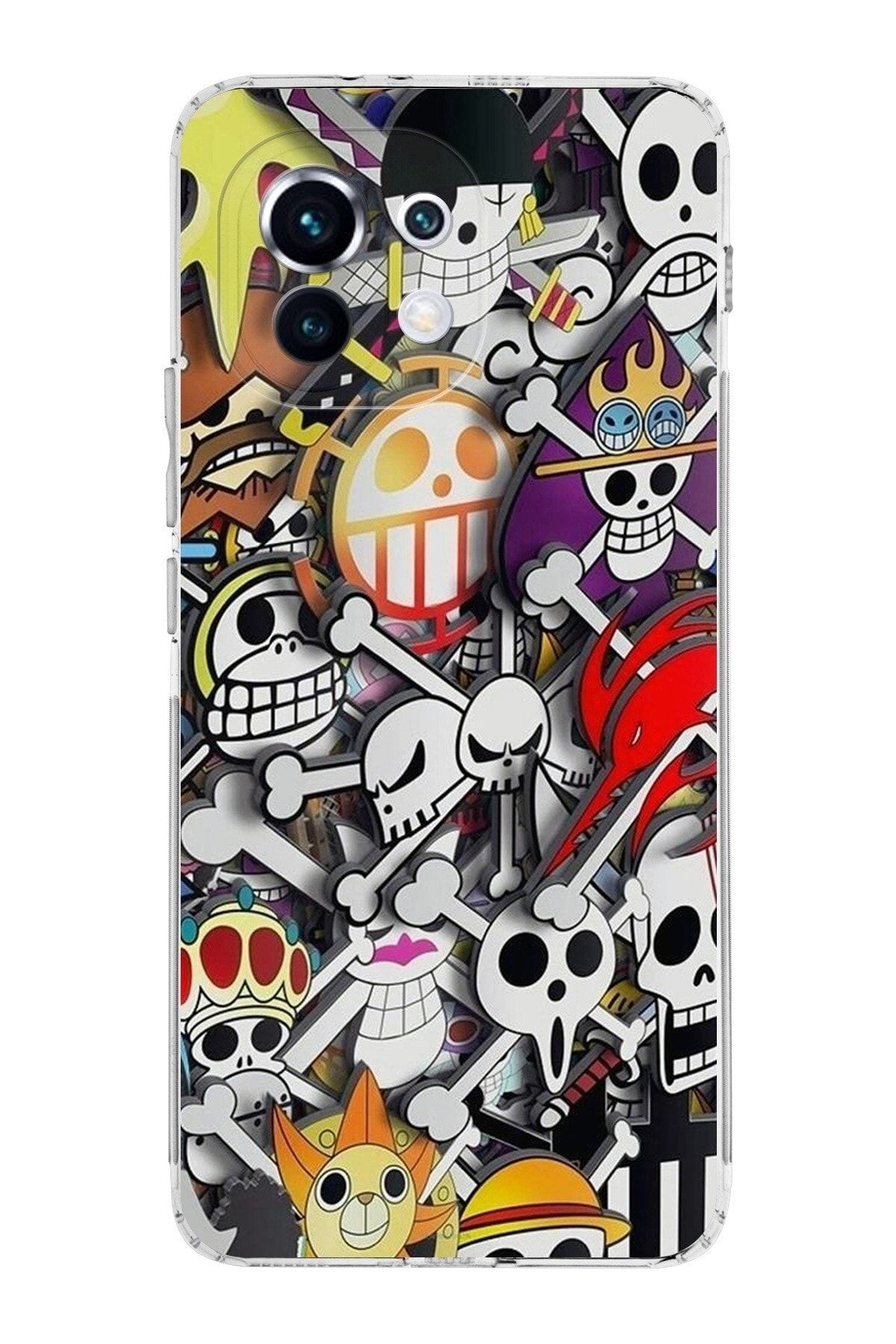 Xiaomi Mi 11 Kamera Korumalı Kapak Anime Tasarımlı Şeffaf Kılıf