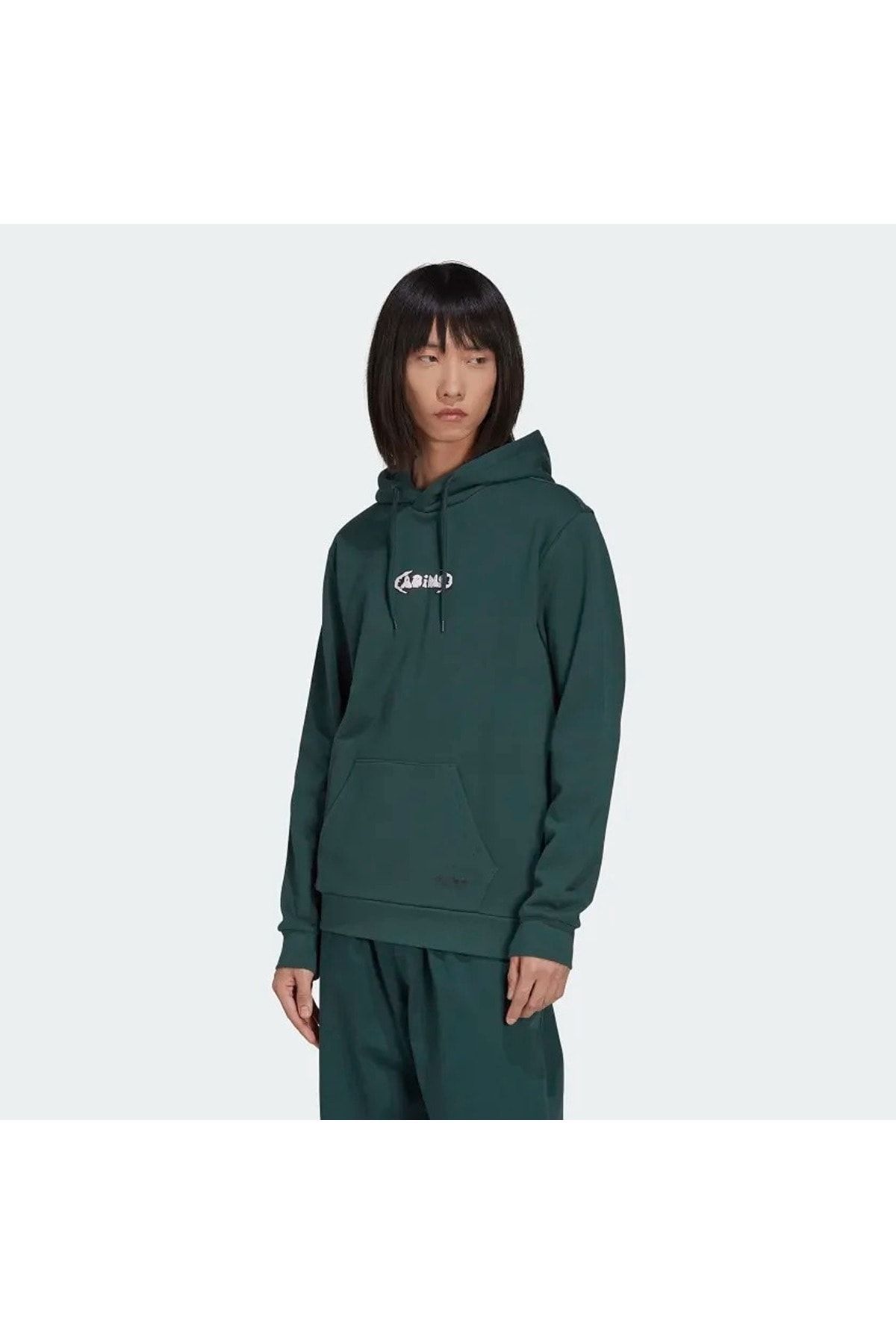 Green adidas hoodie on sale