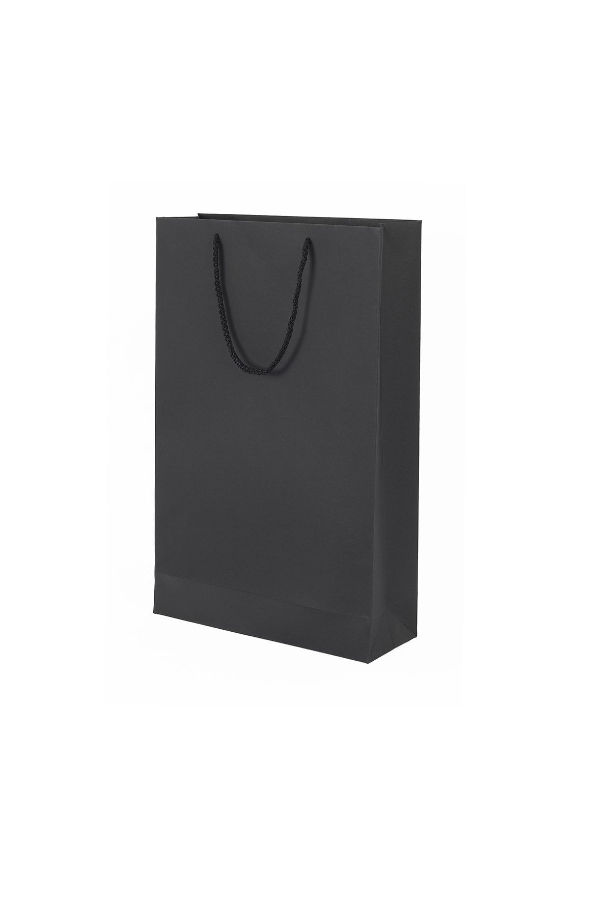 Milim Matbaa Geanta Carton Neagra 10 Bucati 32x35x10 Cm - One Size