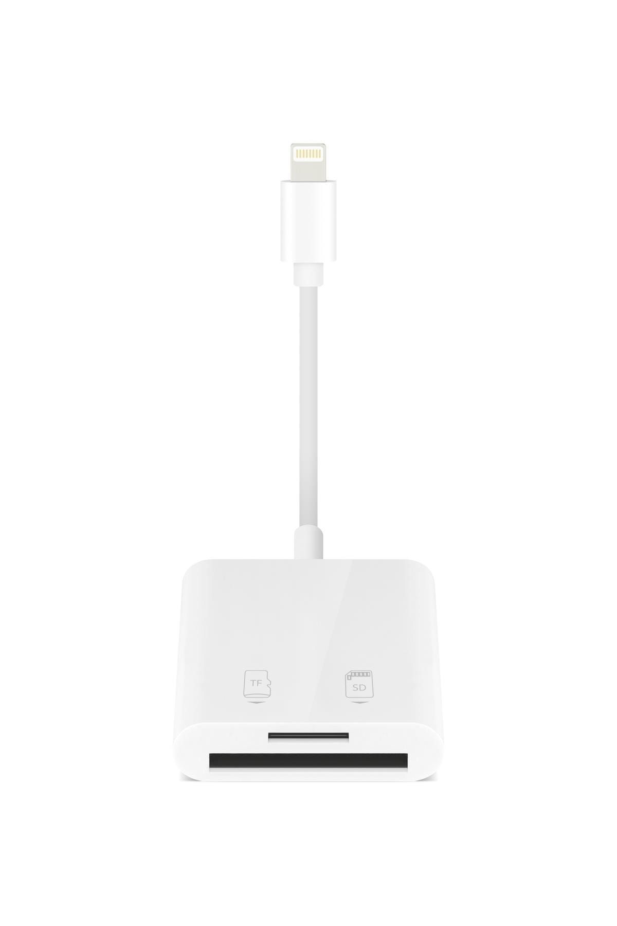 Powerway Ac07 Lightning To Sd Kart Okuyucu Adaptör Iphone Ipad Sd Ve Microsd Hafıza Kart Okuyucu Adaptör