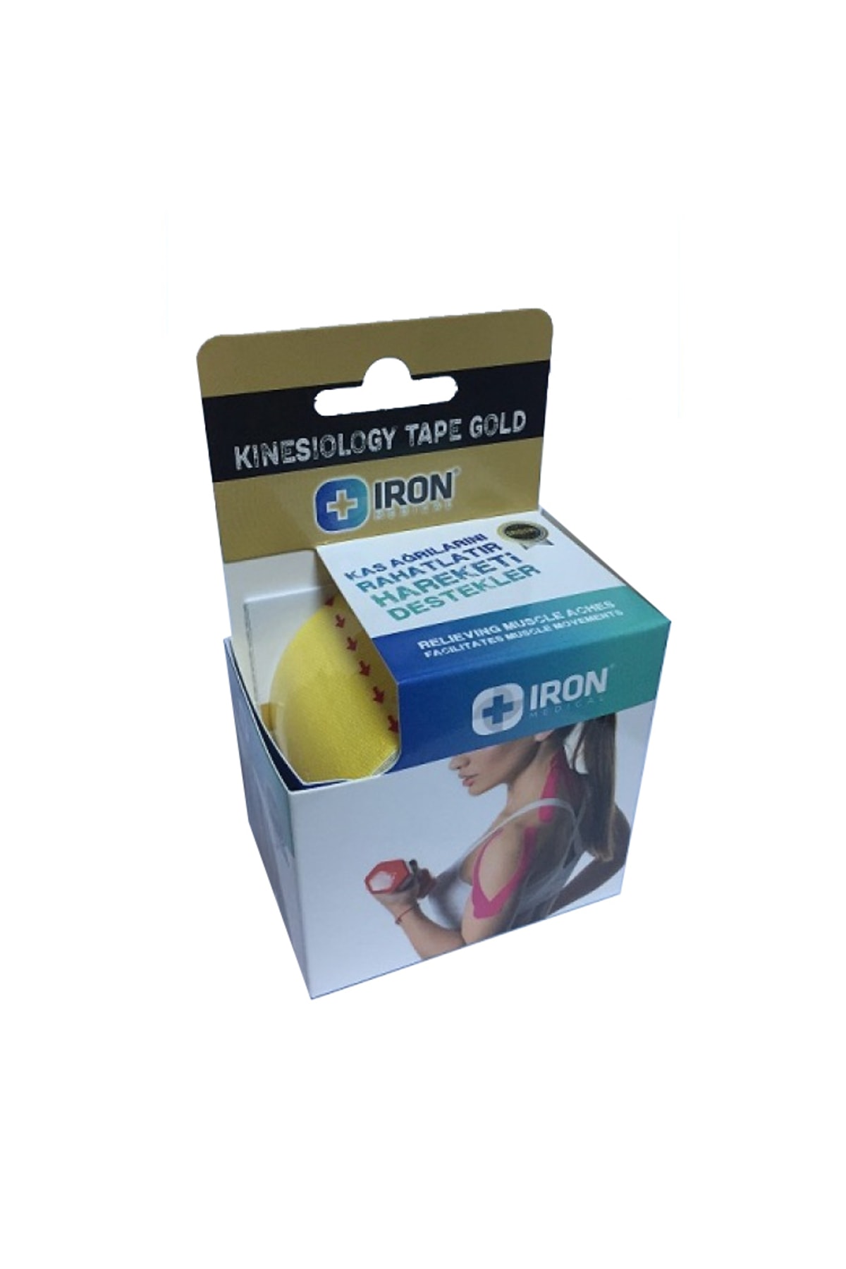 MEDİKAL Iron Kinesiology Ağrı Bandı-kinesio Tape 5cmx5m Sarı Renk