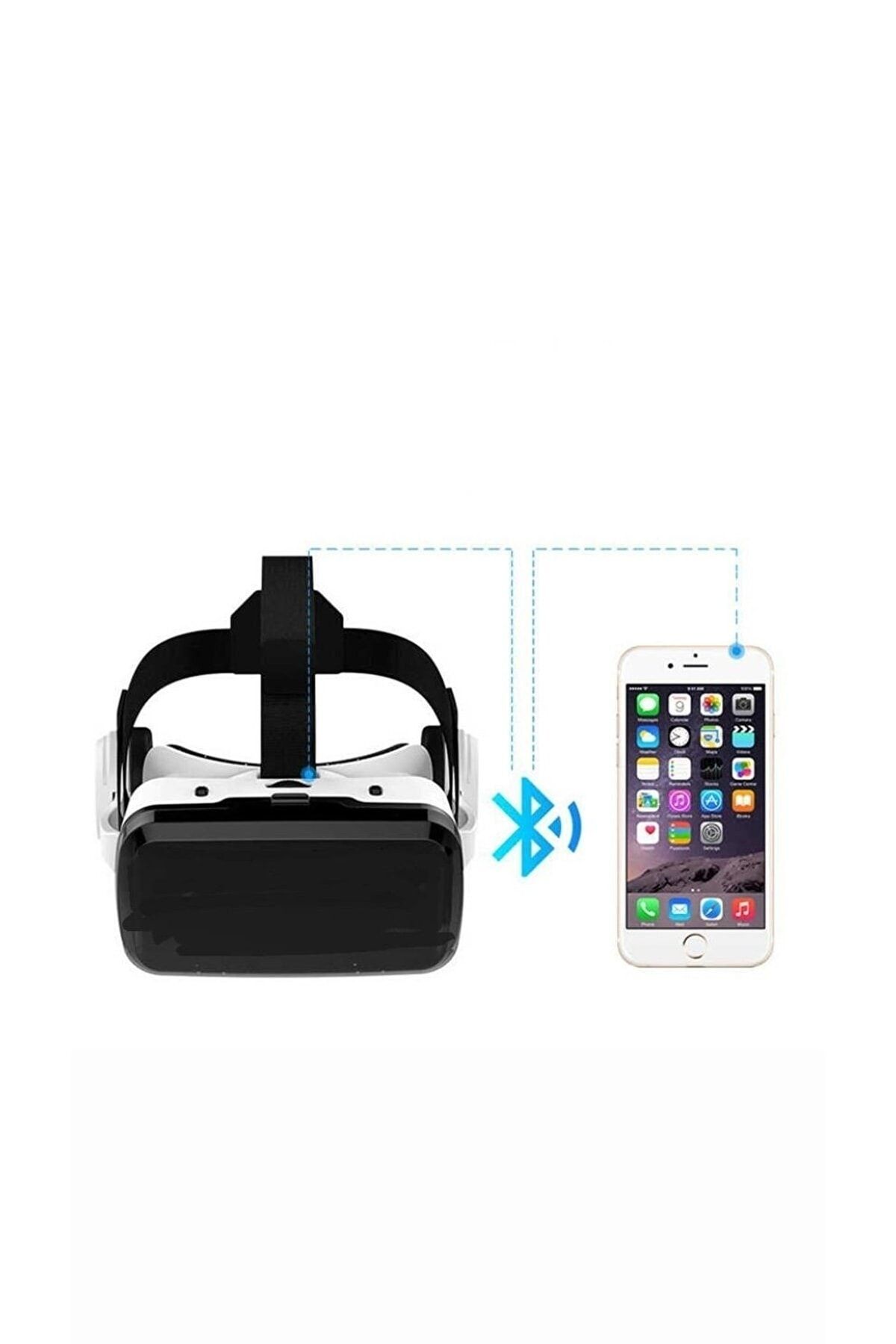M80 G04bs 3d Sanal Gerçeklik Gözlüğü Ayarlanabilir Bluetooth Stereo Kulaklık