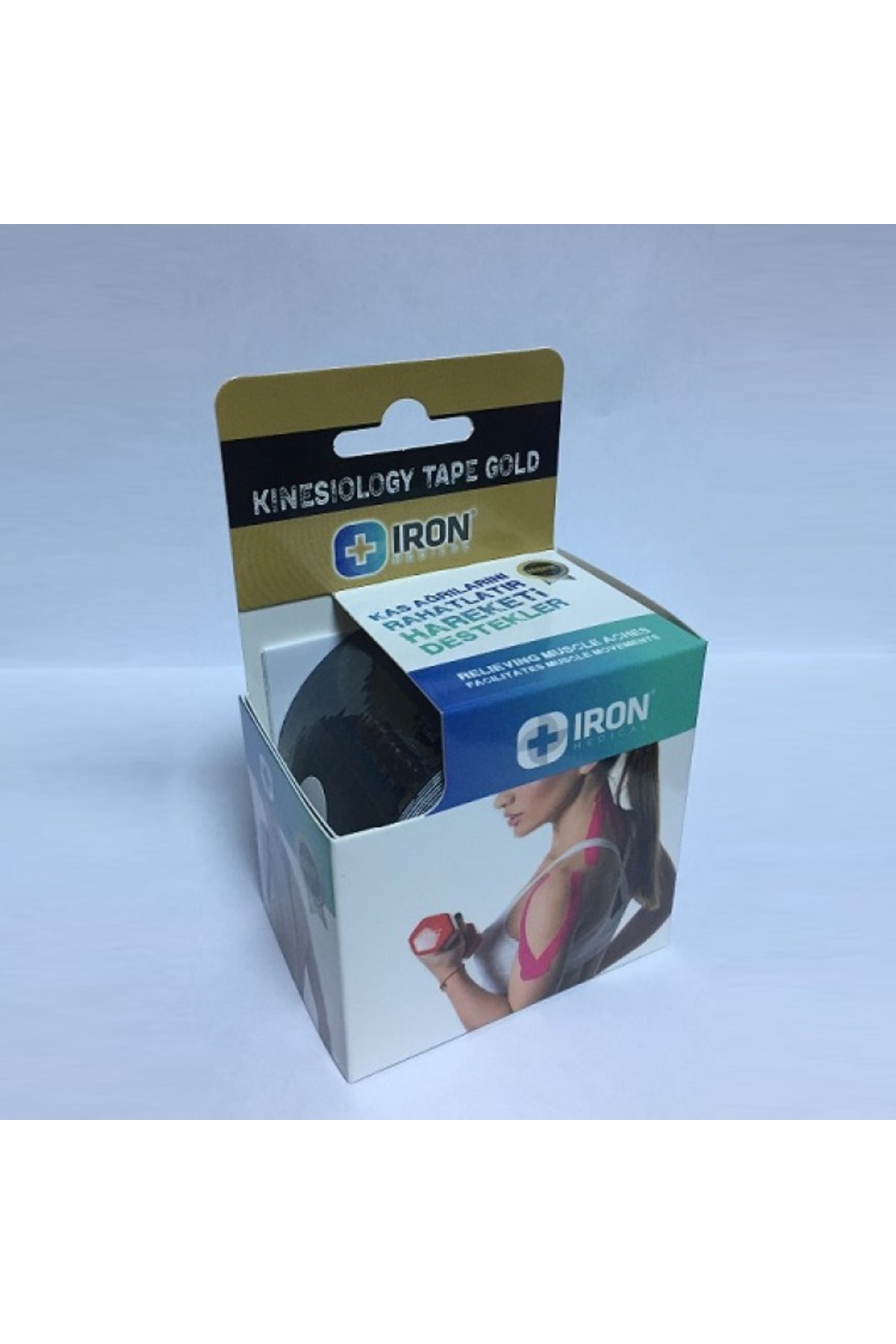 MEDİKAL Iron Kinesiology Ağrı Bandı-kinesio Tape 5cmx5m Siyah Renk