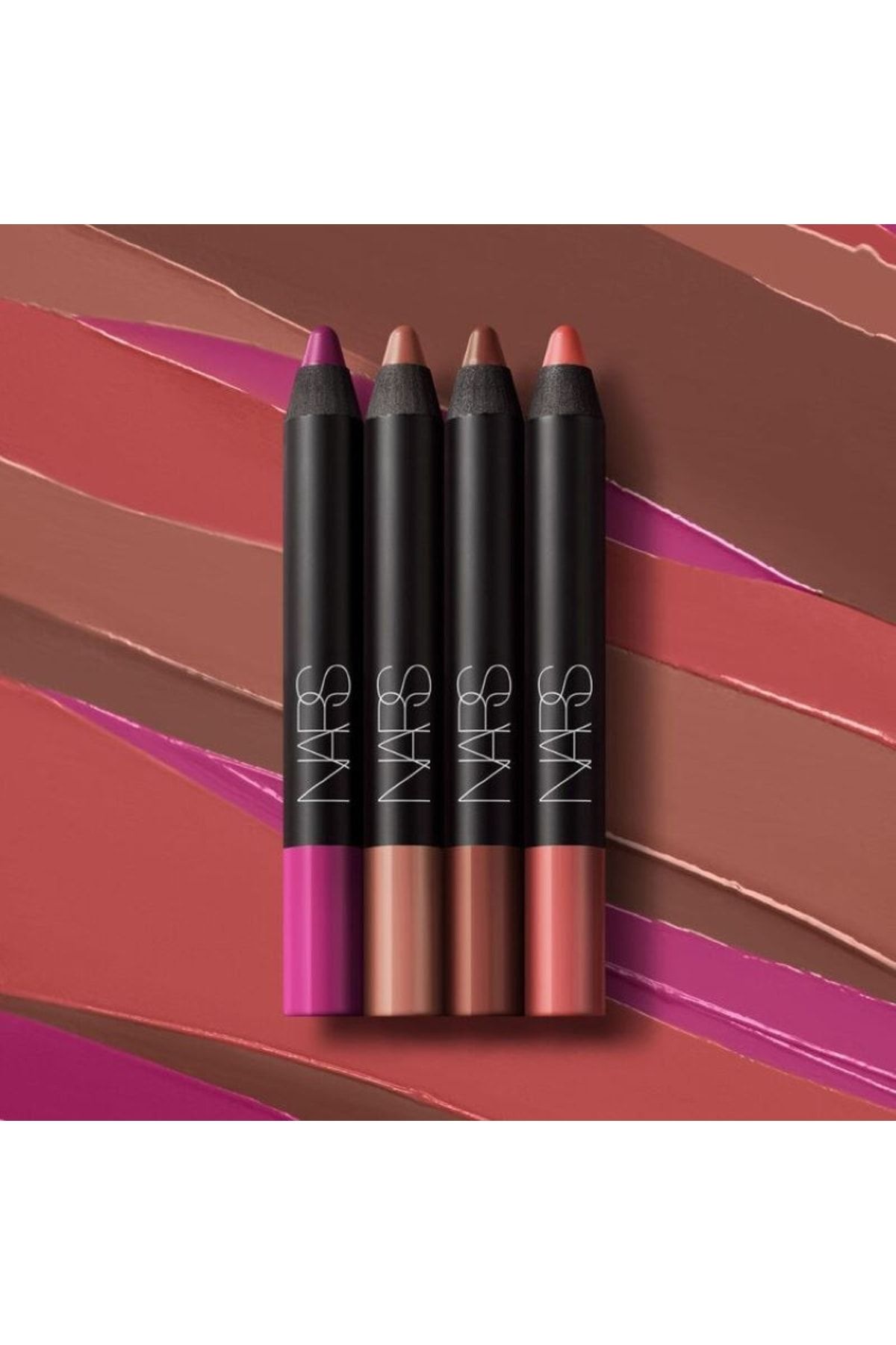 Nars مداد لب مات مخملی Velvet Matte بافت نرم و جذاب رنگ قهوه ای نود