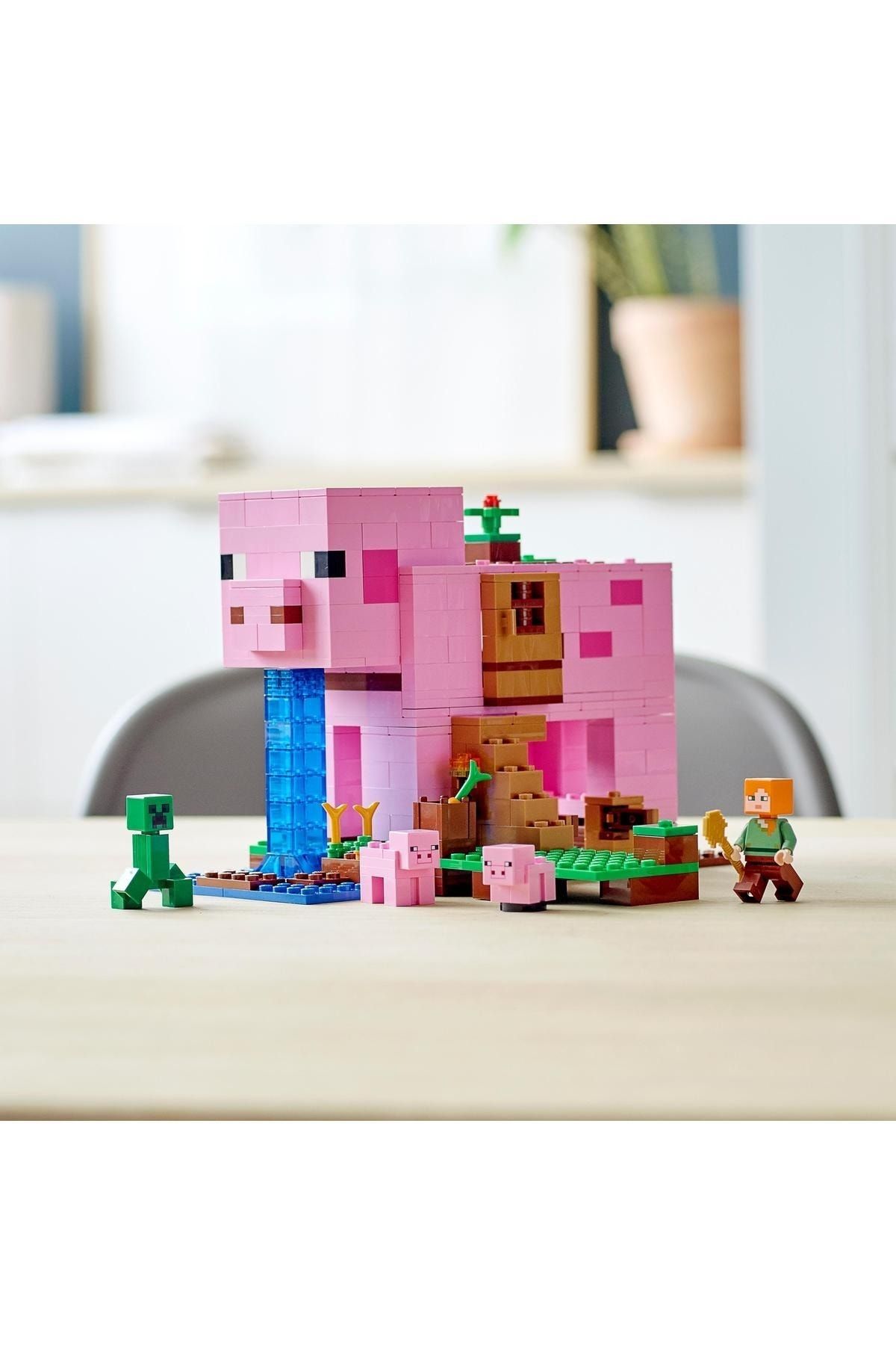 LEGO Minecraft Pig House 21170 Creative Minecraft Toy Building Set for Kids 490 Pieces Trendyol