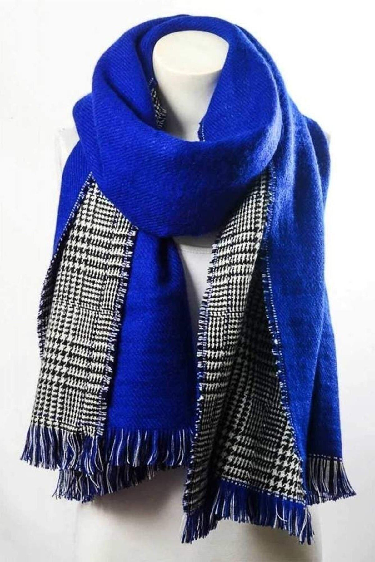 Makro Optik-Double Sided Soft Textured Shawl Scarf 2