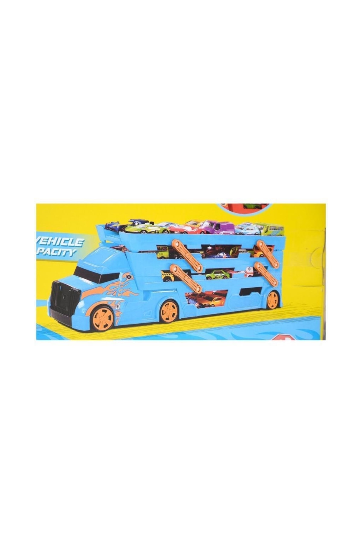 King Toys 3 Katlı Sürat Pistli Tır 3 Arabalı Çocuklar Için Garaj Otopark Yarış Pisti Eğitici Oyun Se NY10484
