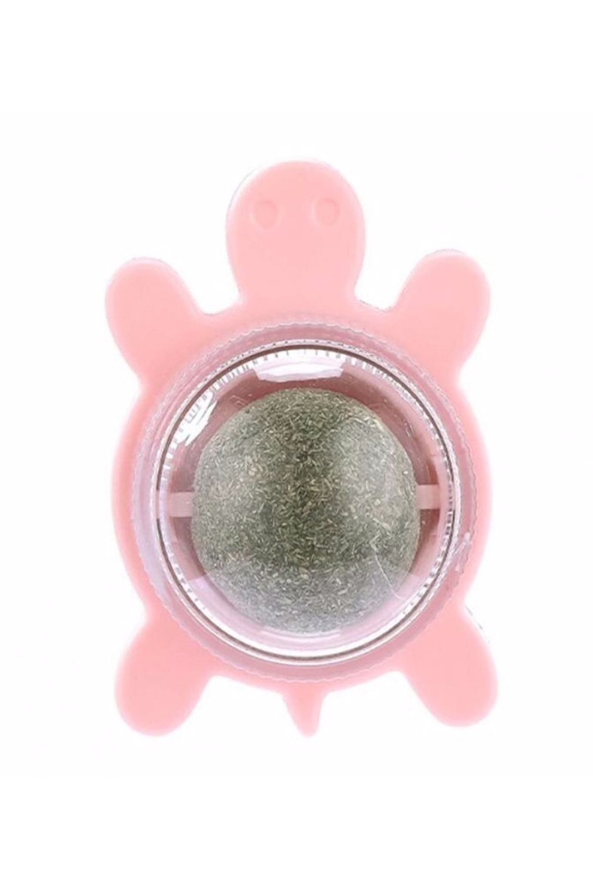 Özasya AVM-Natural Catnip Edible Catnip Herb Play Ball Turtle Toy Pink Color 1