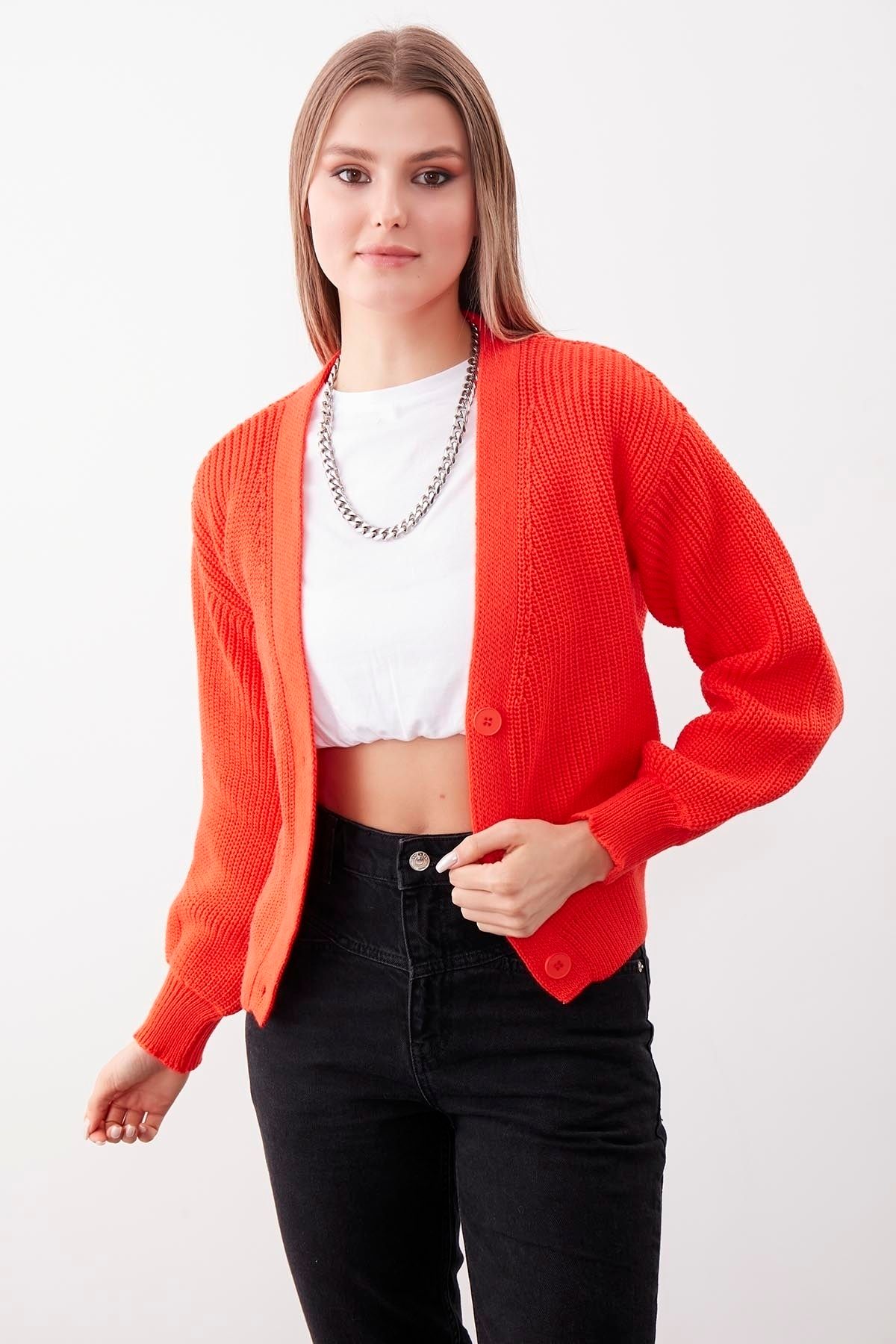 Cardigan orange femme outlet