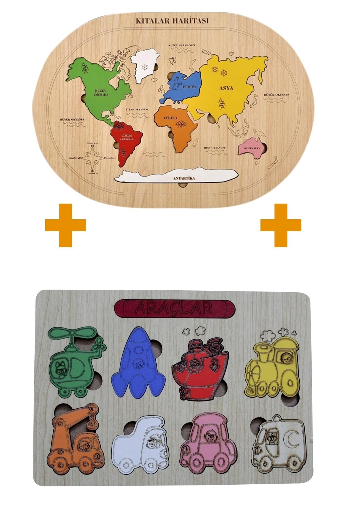 توسعه‌دهنده آموزشی: مجموعه نقشه قاره‌ها و ابزارها، بسته ۲ عددی محصول دوگانه