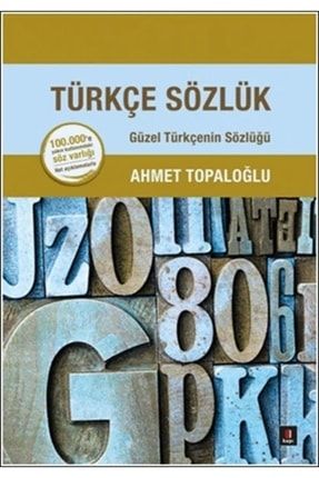 Türkçe Sözlük - Ahmet Topaloğlu 92056