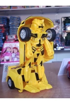 Işıklı Müzikli Transformers Tarzı Dönüşebilen Pilli Robot Araba 56578h