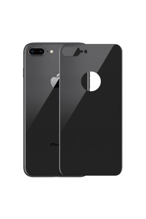 Iphone 7 Plus Arka Tam Kaplayan Temperli Cam Koruyucu Siyah MSKLF00415