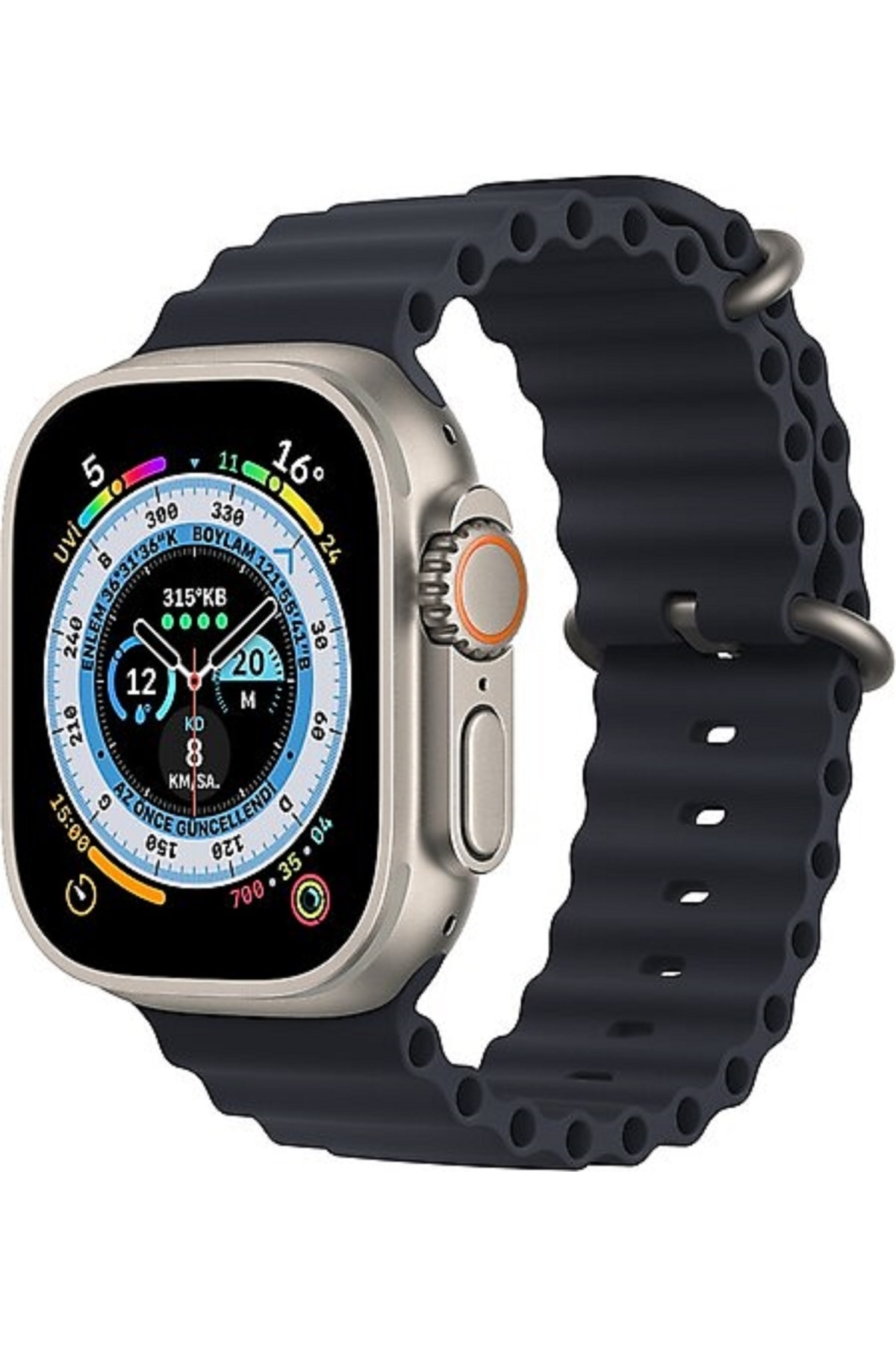 Mmctech Watch 8 Ultra Gs8 + Ultra Akıllı Saat Smart Watch 3 Tuş Aktif Kordon Kilitlemeli Gps Çift Kordonlu
