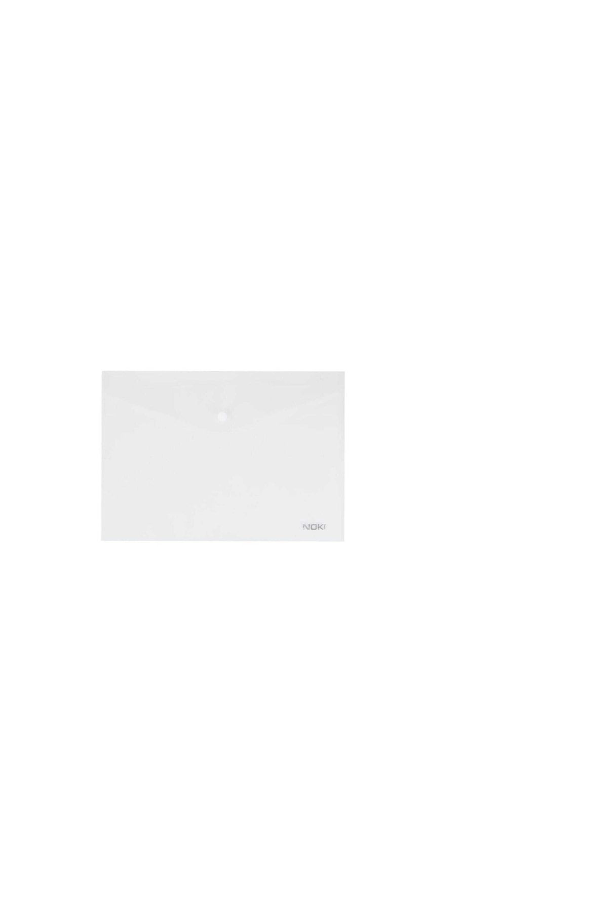 Noki-48 Pieces Transparent A4 Snap Fastener File Envelope File 4