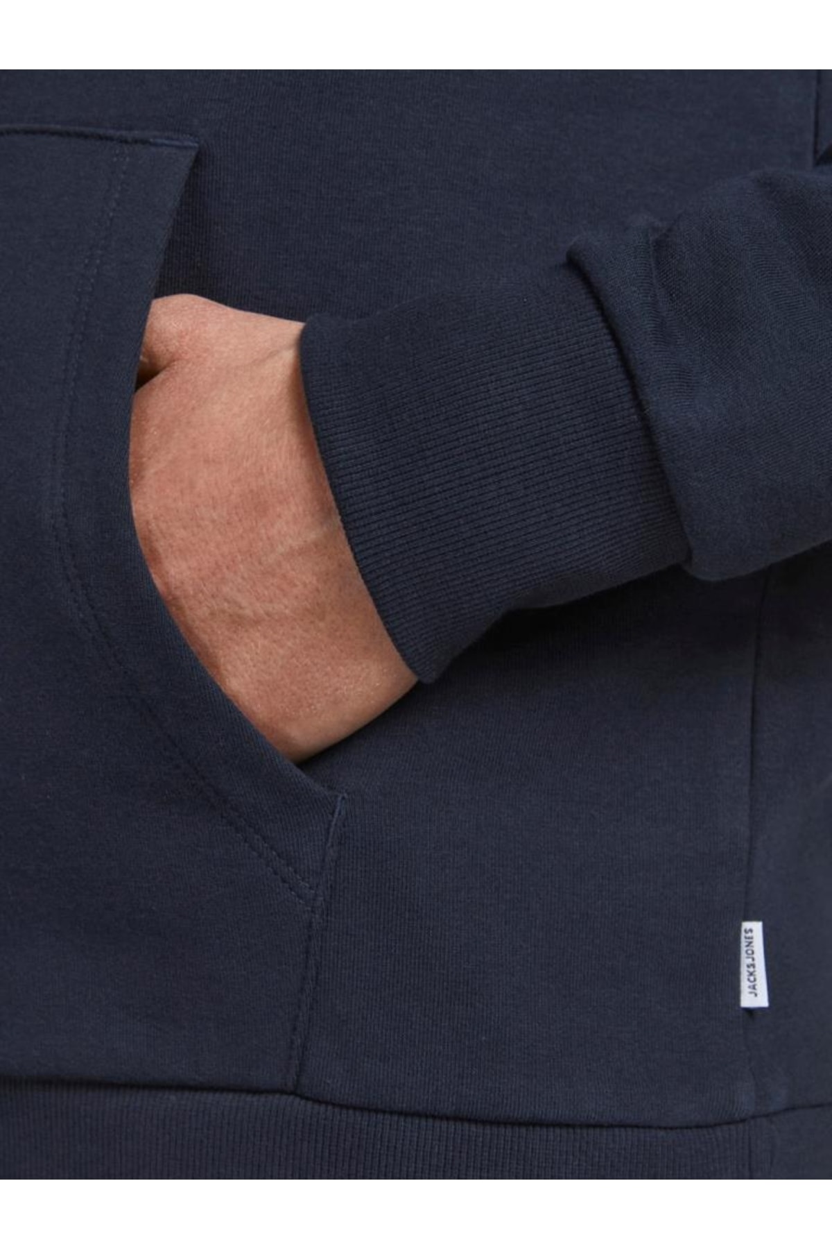 سویشرت مردانه آبی سرمه ای جک اند جونز | TYC00645089009 اورجینال - تصویر 5