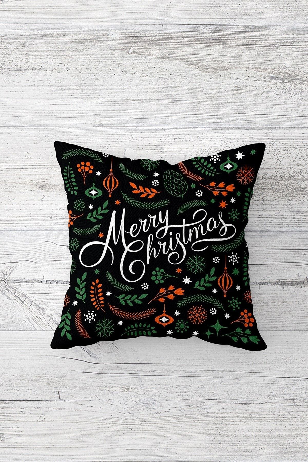 on the clouds-Pine Tree Merry Christmas New Year Theme Hidden Zippered Throw Pillow Case Pillowcase Set 4pcs 2