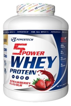5power Whey Protein 2400 gr Çilek Aromalı Protein Tozu 2400WÇLK