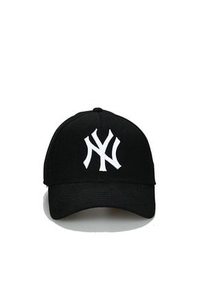 Ny Yazılı Siyah Renk Şapka Spor Snapcap Unisex SPK270