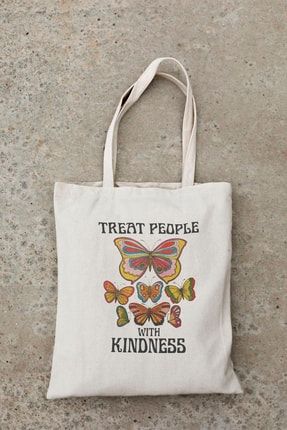 Treat People With Kindness, Harry Styles Baskılı Bez Çanta DayCNT17