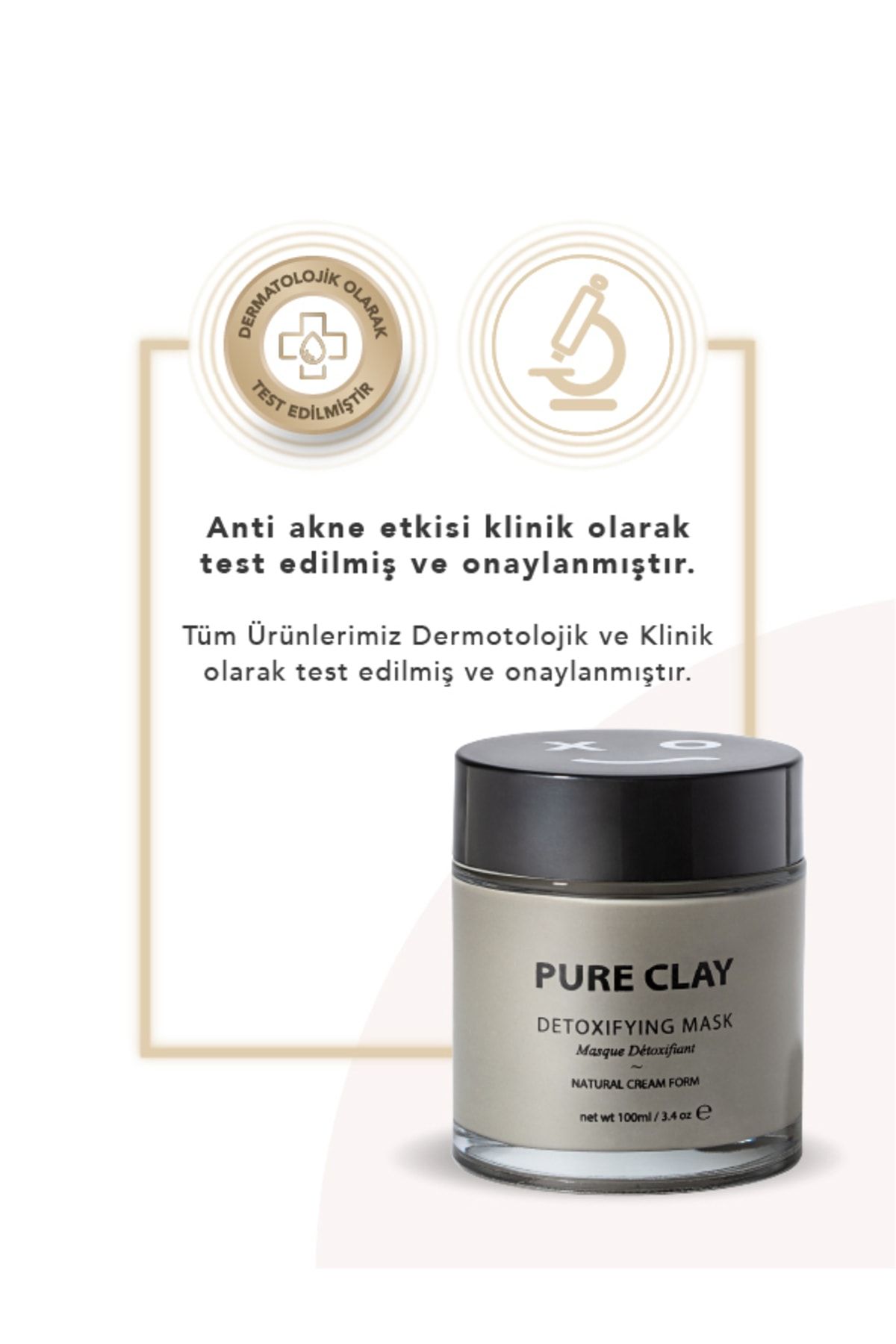 shy xo shine-Pure Clay| Purifying, Detoxifying, Nourishing and Anti-acne Effective Face Mask 100 Ml 3
