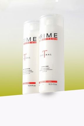 Prime Thermal 2'li Set Evde Bakim Güçlendirici Şampuan(300ml) Ve Saç Maskesi (300ml) PrimeHOMECARETHERMAL