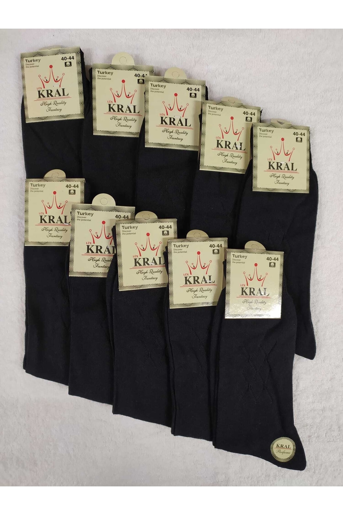 Ervanur Erkek Ince Siyah Penye Çorap 12 Çift Li Paket