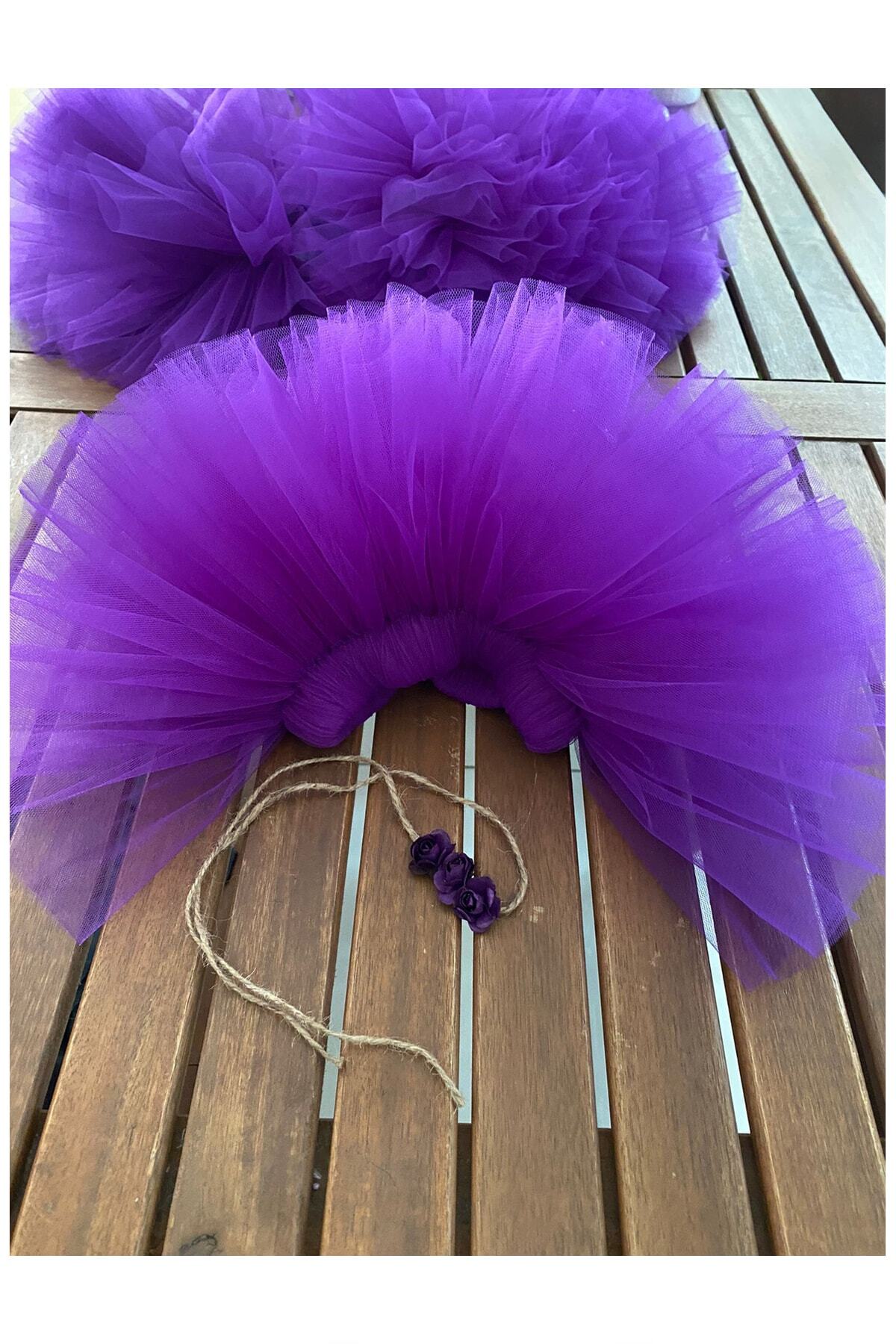 bba new trend Fotoğraf Çekimi Için Mor Yenidoğan Tütü Etek fotoğrafı 4 (önizleme)