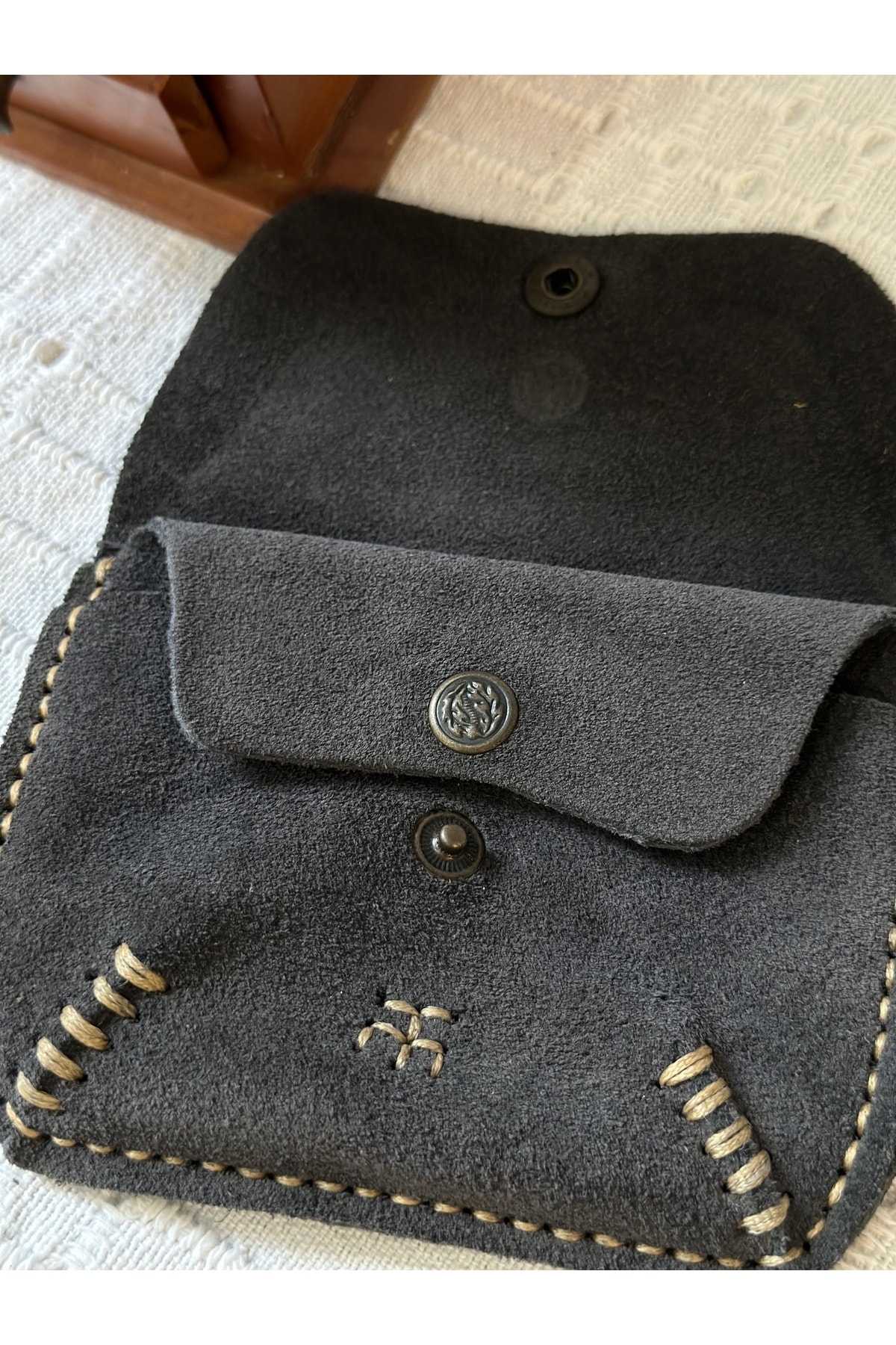 کیف پول مردانه خاکستری Tuvita Collection Bodrum | C-107 اورجینال - تصویر 3