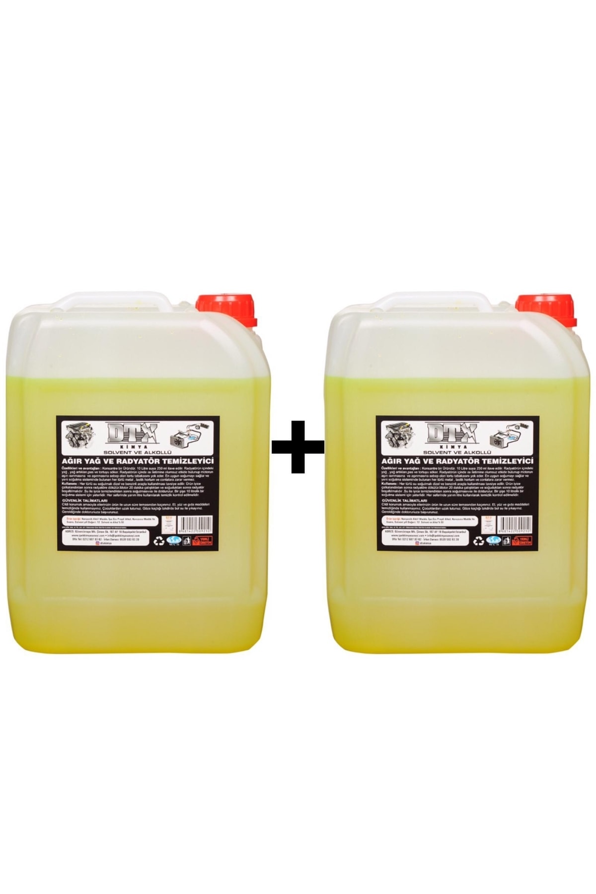 2 Adet Solventli Radyatör Ve Soğutma Sistemi Temizleyici 5l