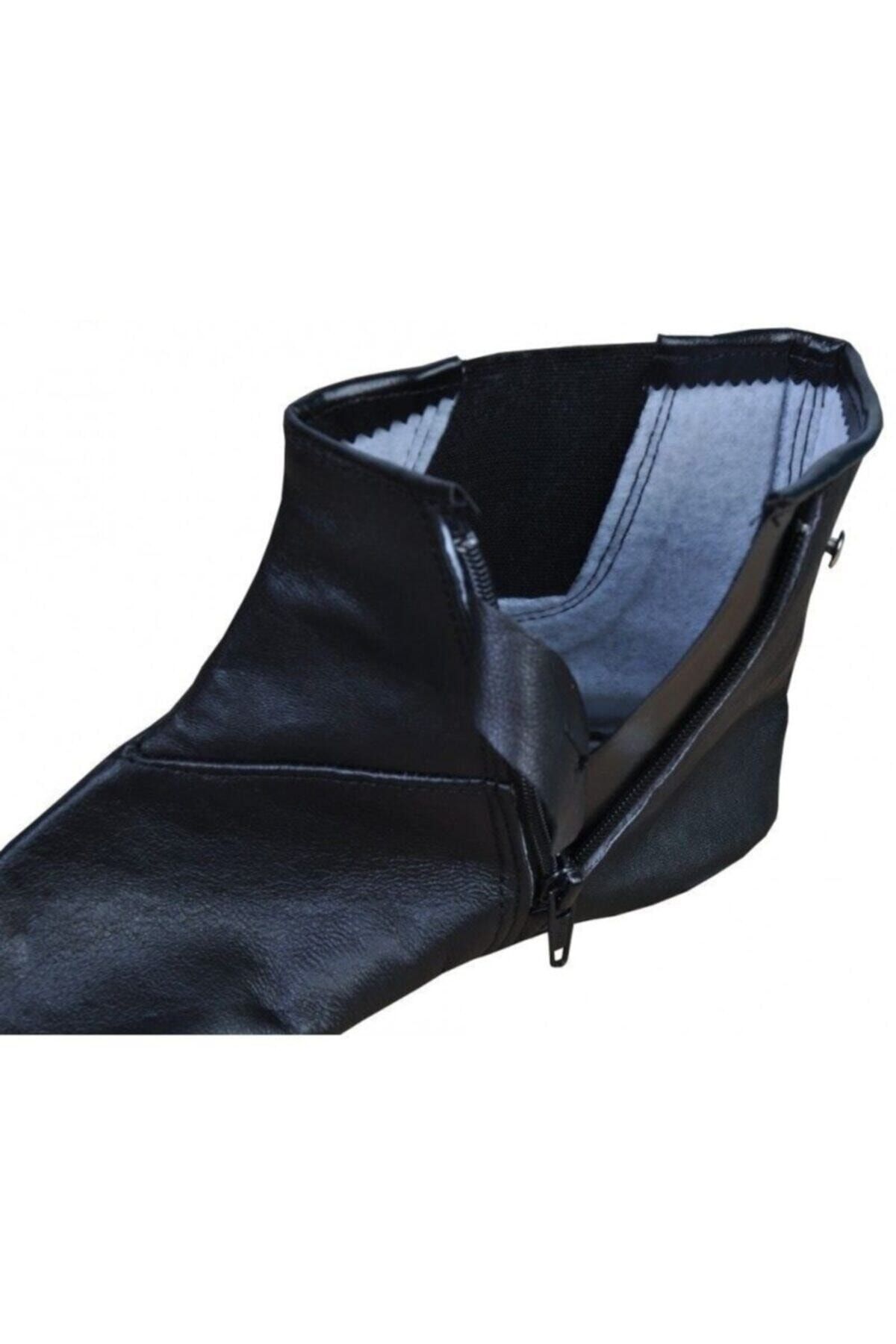 Aytaç-Calfskin Elastic and Zippered Socks 2