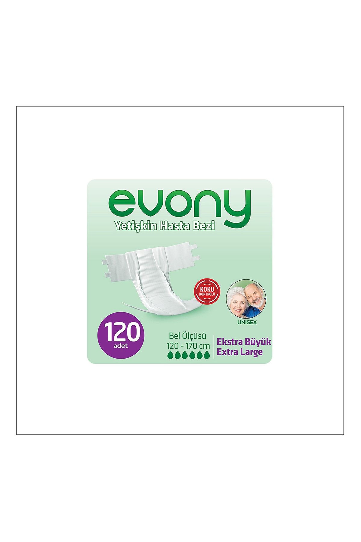 Evony Belbantlı Yetişkin Hasta Bezi Xl Beden 120 Adet