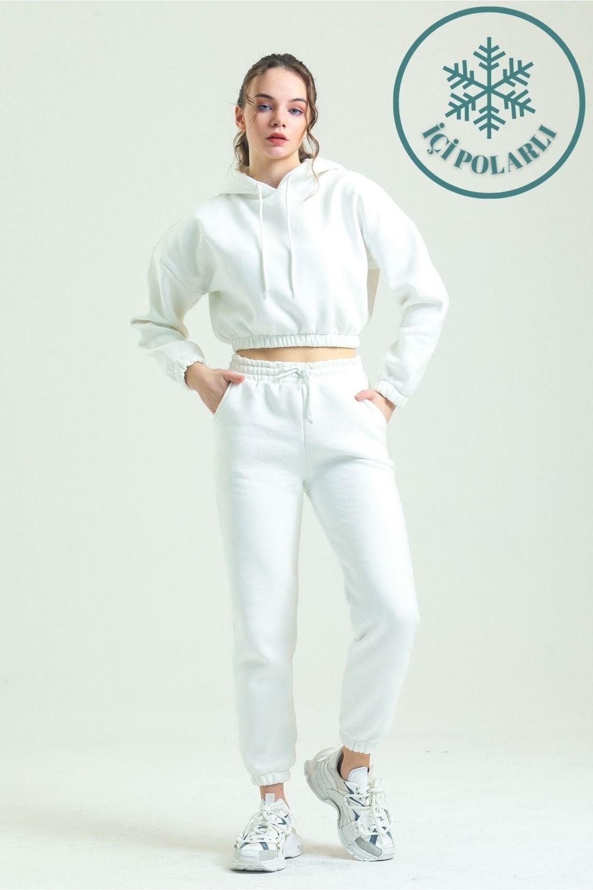 White sweatsuit cheap set