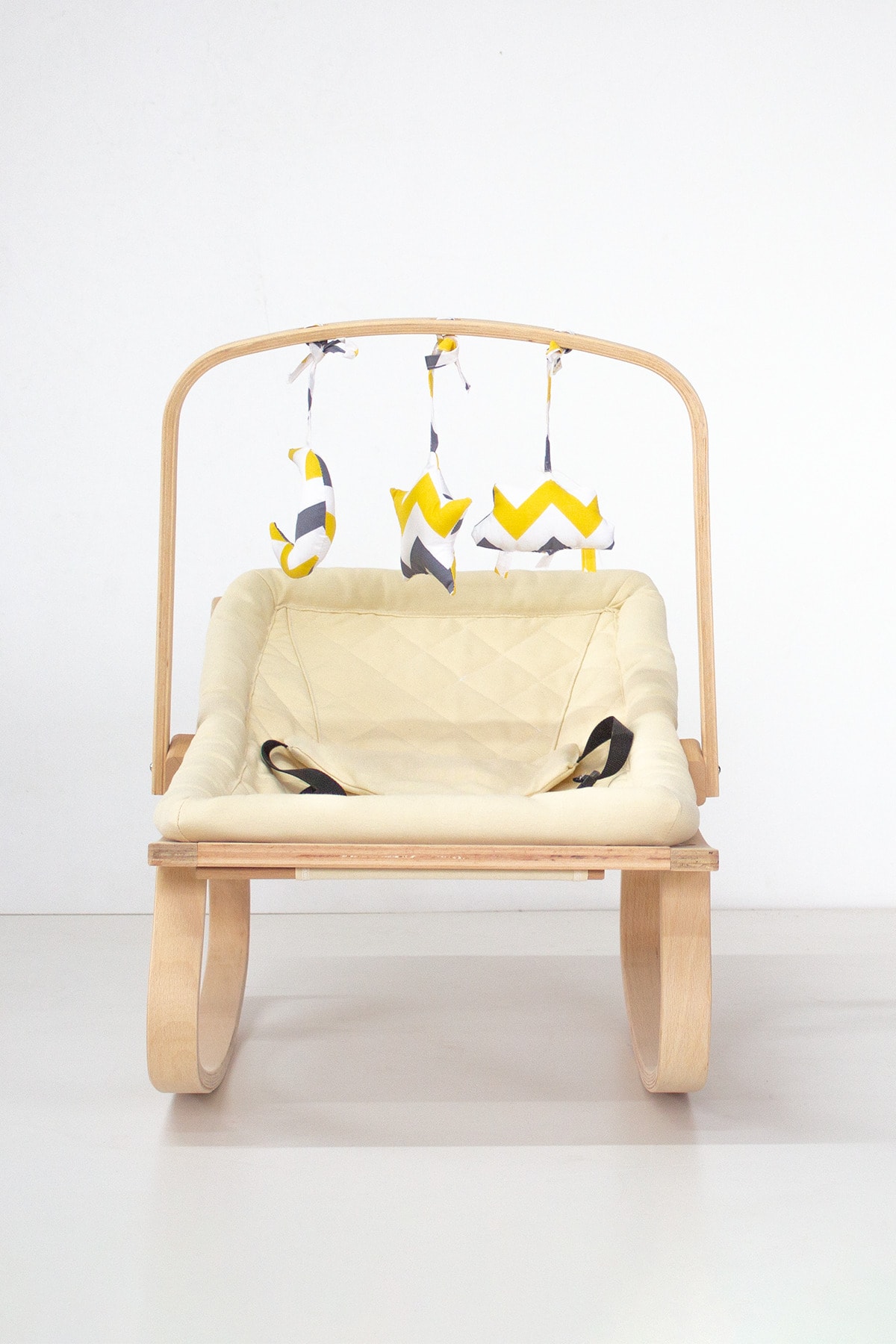 Babycom Ana Kucağı Bej - Oyuncaklı - Sarı Zikzak fotoğrafı 2 (önizleme)