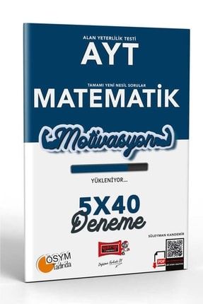 Motivasyon Ayt Matematik 5x40 Deneme Süleyman Kandemir 9786254429729