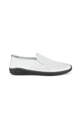 Erkek Beyaz Casual Deri Ayakkabı 152-11349