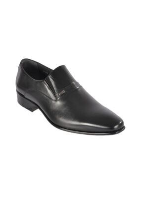 5049-6 Siyah Erkek Hakiki Deri Klasik Ayakkabı P-0000000011249633