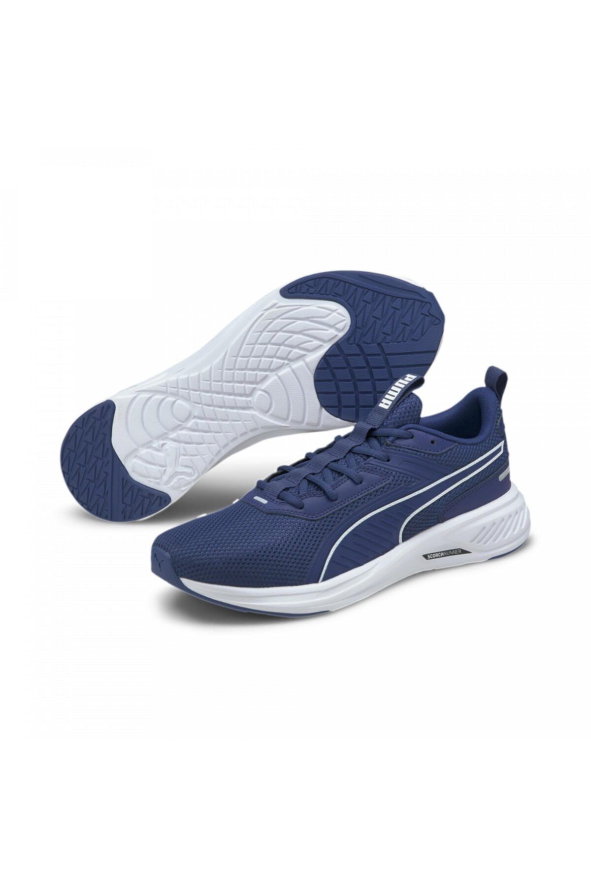 Puma SCORCH RUNNER Navy Blue Men s Running Shoes 101085429 Trendyol
