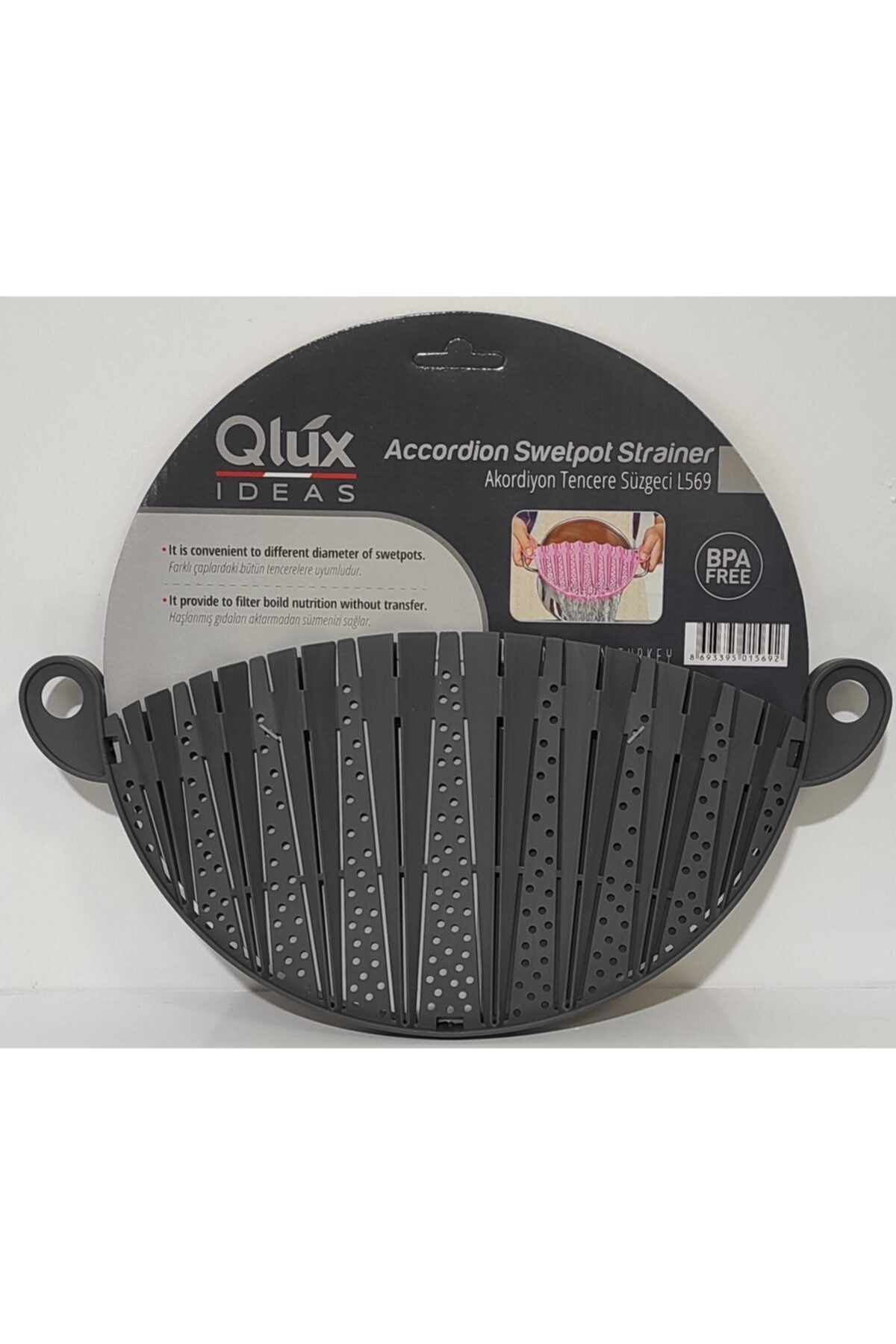 Qlux Akerdiyon Tencere Suzgeci