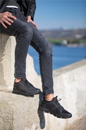 Dinatale Erkek Ayakkabı-siyah Siyah Spor Ayakkabı 526996