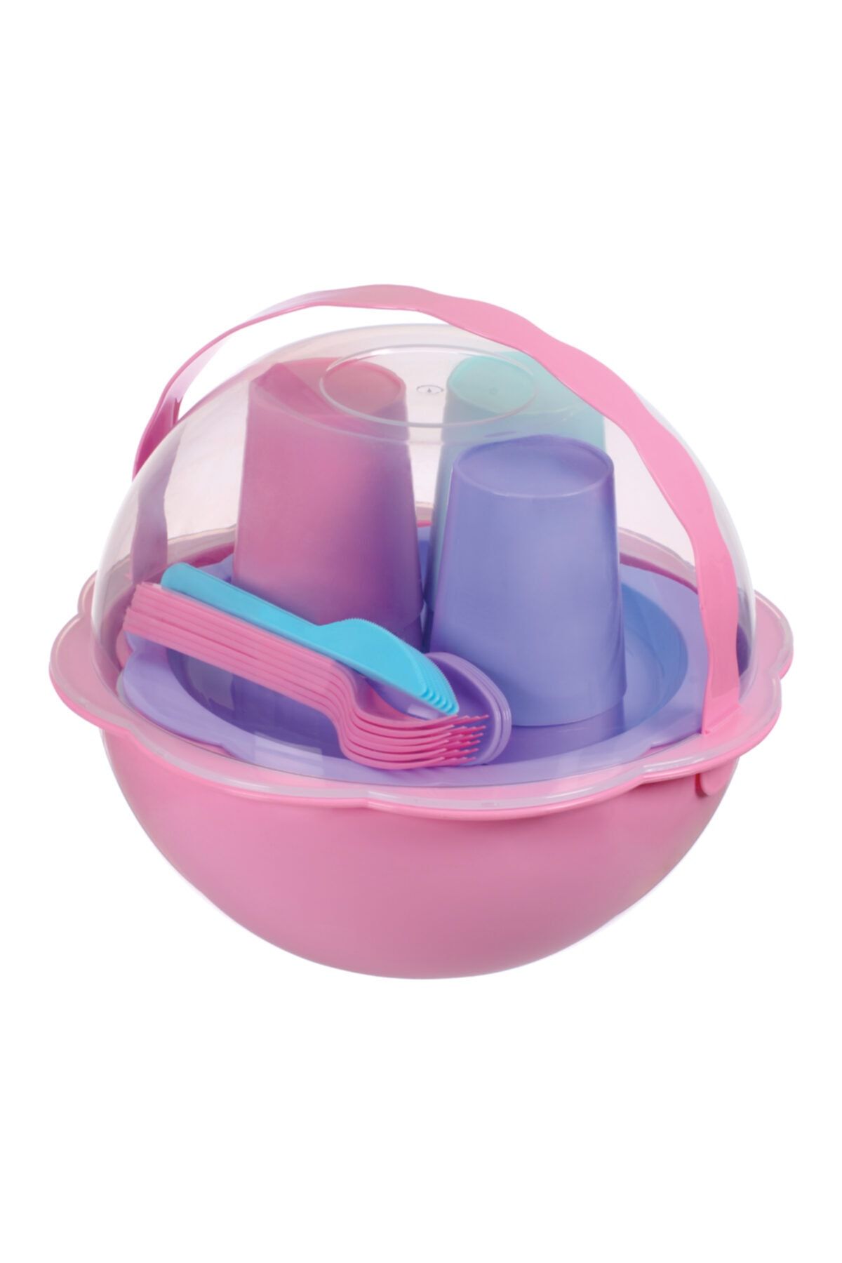 saban papatya pembe piknik seti 38