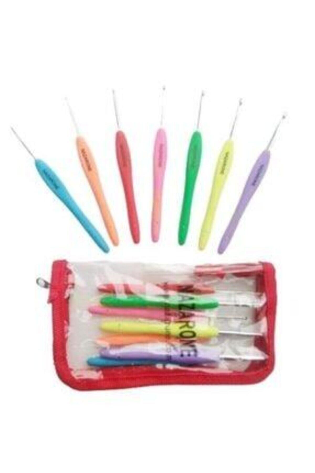 Knitting Wool Crochet with Silicone Handle 2-2,5-3-3,5-4-4,5-5 No 7 Special Bags