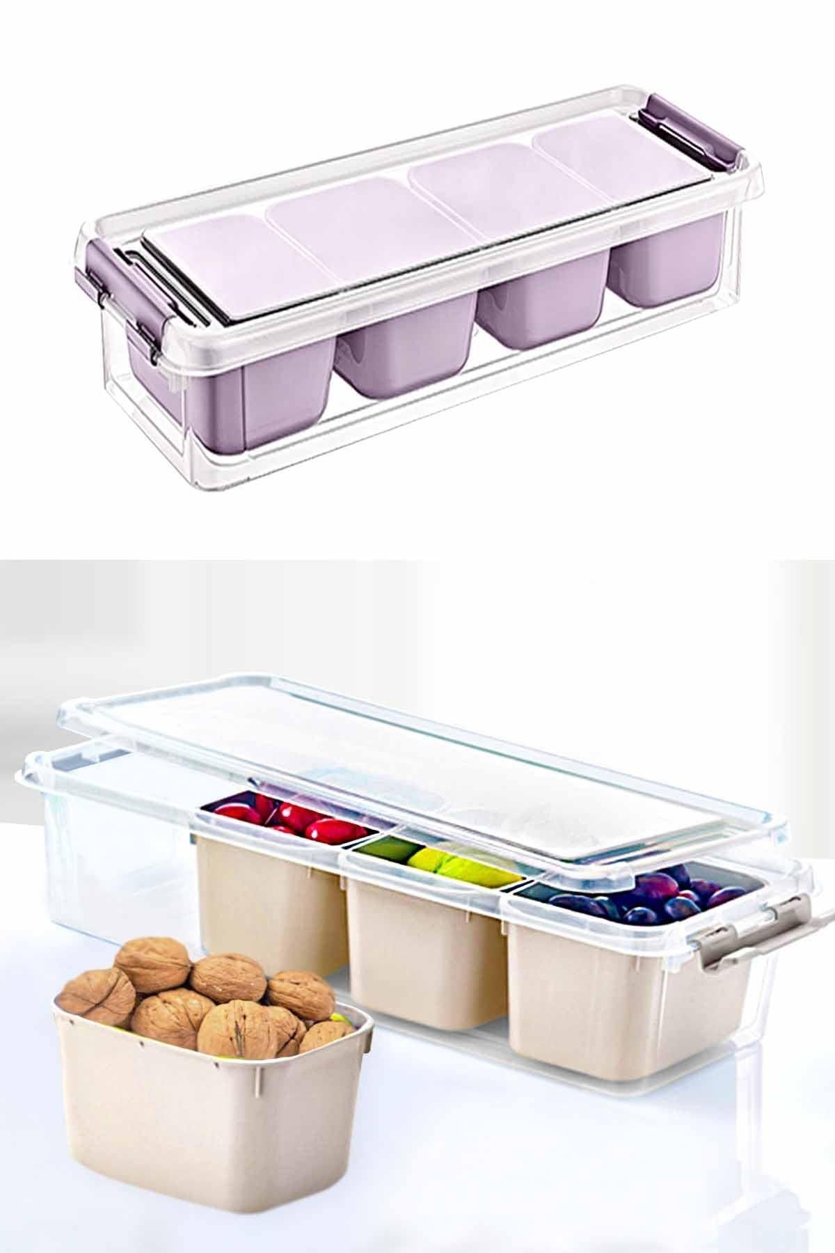 helen s home maxi 4 bolmeli kapakli cok amacli saklama kutusu plastik kahvaltilik saklama kabi organizer 3 5lt fiyati yorumlari trendyol