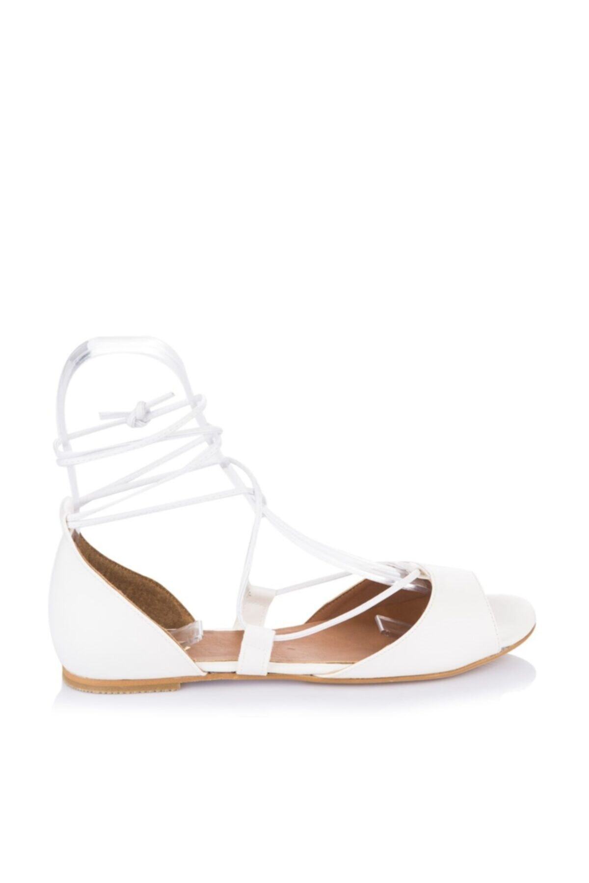 Fox Shoes-Білі жіночі босоніжки 9726547309 4