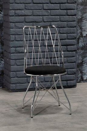 Paris Gümüş Baklava Sandalye- Mutfak Sandalyesi AVVİO571