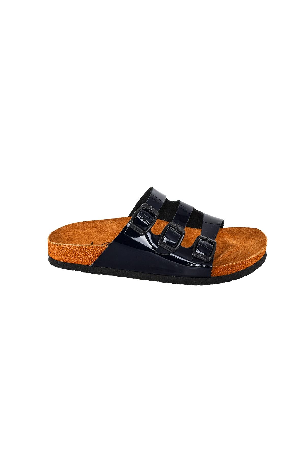 Moosefield-Γυναικείες παντόφλες από γνήσιο δέρμα Navy Blue 3