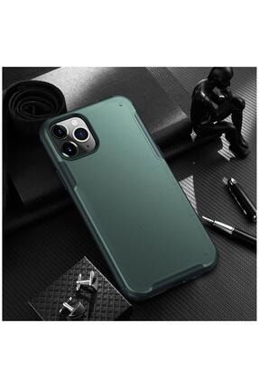 Iphone 11 Pro Max Uyumlu Yeşil Zebana Mod Silikon Kenar Telefon Kılıfı 2129-m352