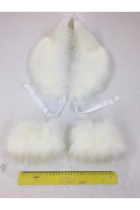 kurkyaka Imitasyon Kürk Şal Yaka & Kolluk