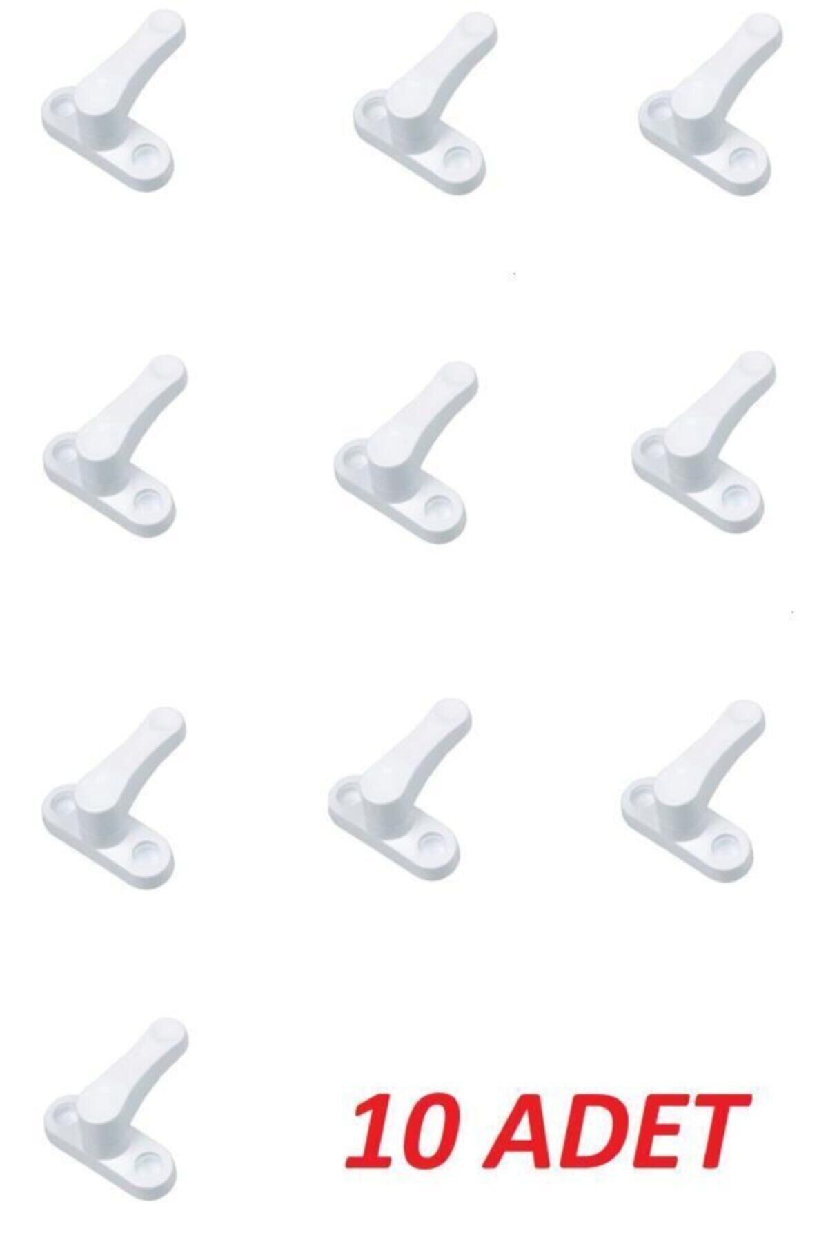10 Pvc Window Door Safety Lock Metal Pull White
