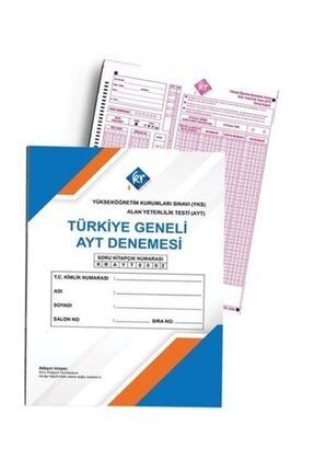 2023 Türkiye Geneli Tamamı Video Çözümlü Yks Ayt Deneme Optik Form Hediyeli 9786257896627